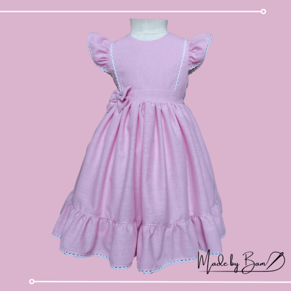Pink Ruffle Bow Dress